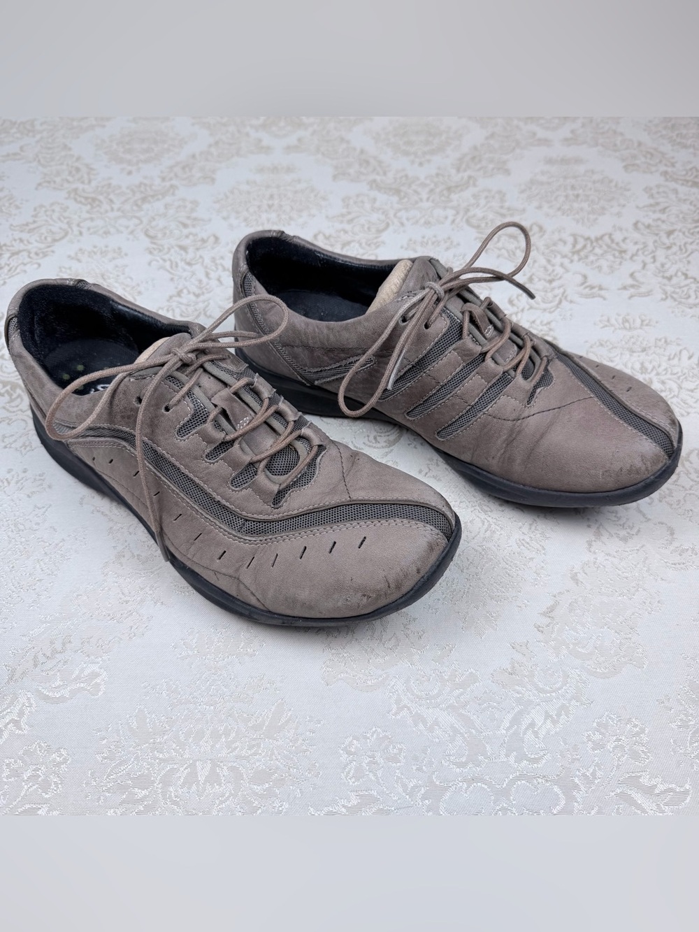 Clark’s Wave Walk Casual Lace-Up Sneakers - Brown, 7.5, Comfort